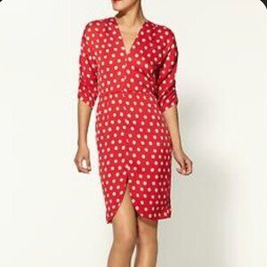 Red cream polka dot dress from Tucker by Gaby Basora S Disco